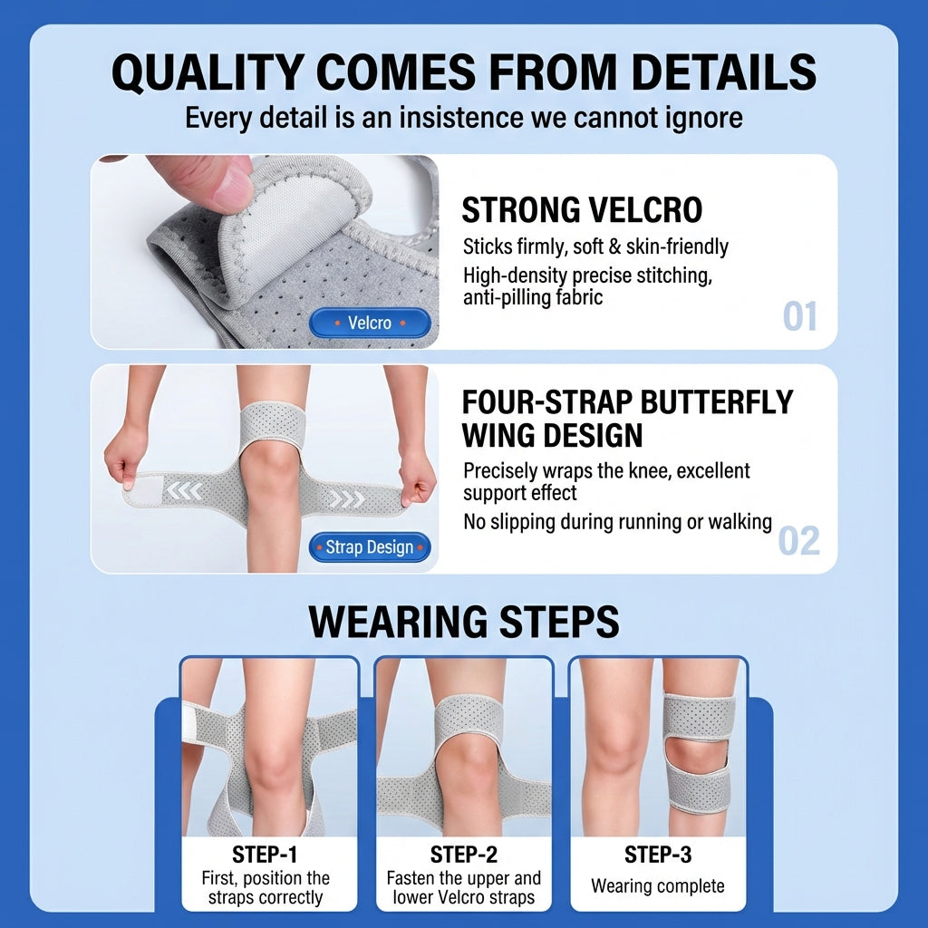 Power Knee Booster Support Joint Brace 3 Springs Lift Pain Relief Guard 膝盖助力护膝