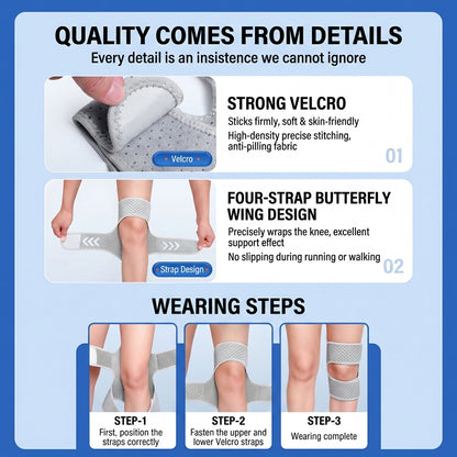 Power Knee Booster Support Joint Brace 3 Springs Lift Pain Relief Guard 膝盖助力护膝