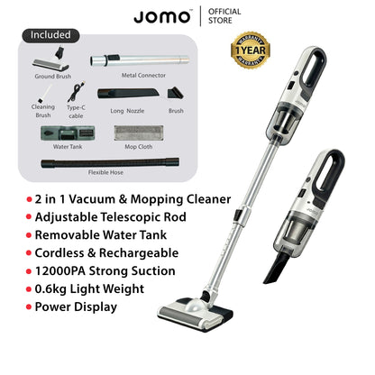 JOMO 2 in 1 Vacuum & Mopping Cleaner 12000pa Powerful Suction