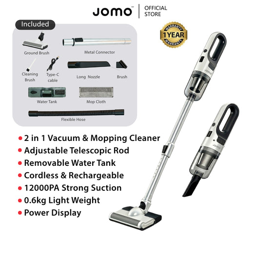 JOMO 2 in 1 Vacuum & Mopping Cleaner 12000pa Powerful Suction | JOMO Singapore