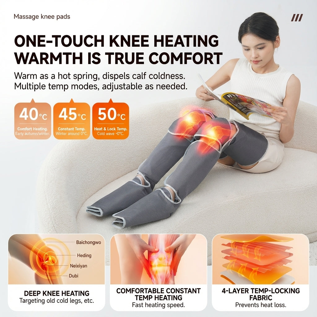 All in One Leg and Foot Massager for Circulation and Relaxation 6 Massage Modes