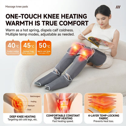All in One Leg and Foot Massager for Circulation and Relaxation 6 Massage Modes