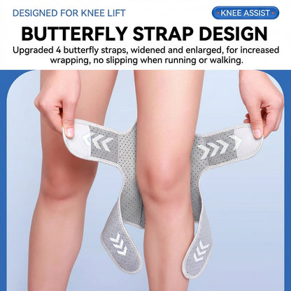 Power Knee Booster Support Joint Brace 3 Springs Lift Pain Relief Guard 膝盖助力护膝