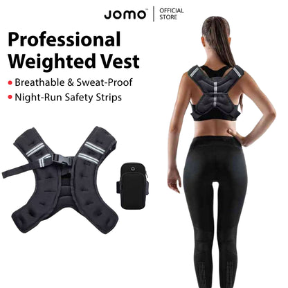 Weighted Vest Sport Running Weight Vest Workout Fitness Core Training 负重背心 | JOMO Singapore