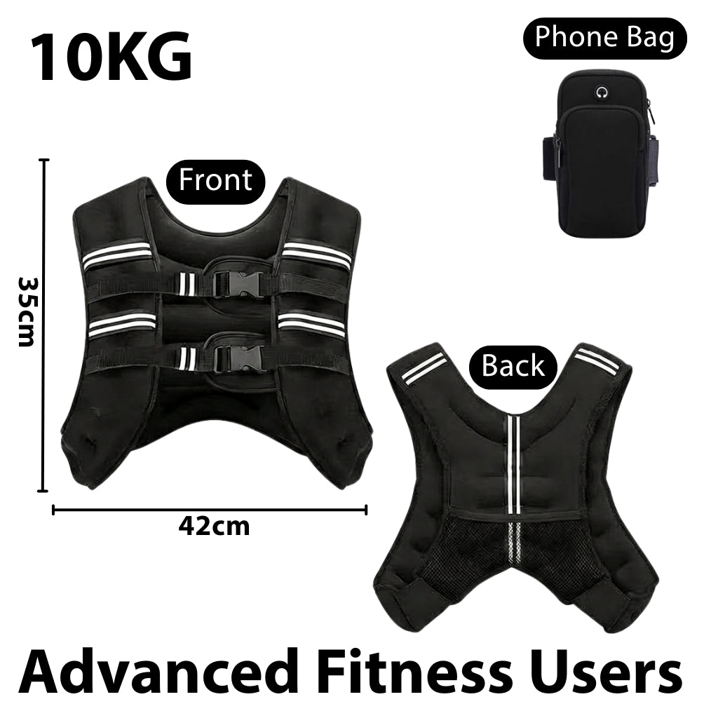Weighted Vest Sport Running Weight Vest Workout Fitness Core Training Slimming Exercise负重背心