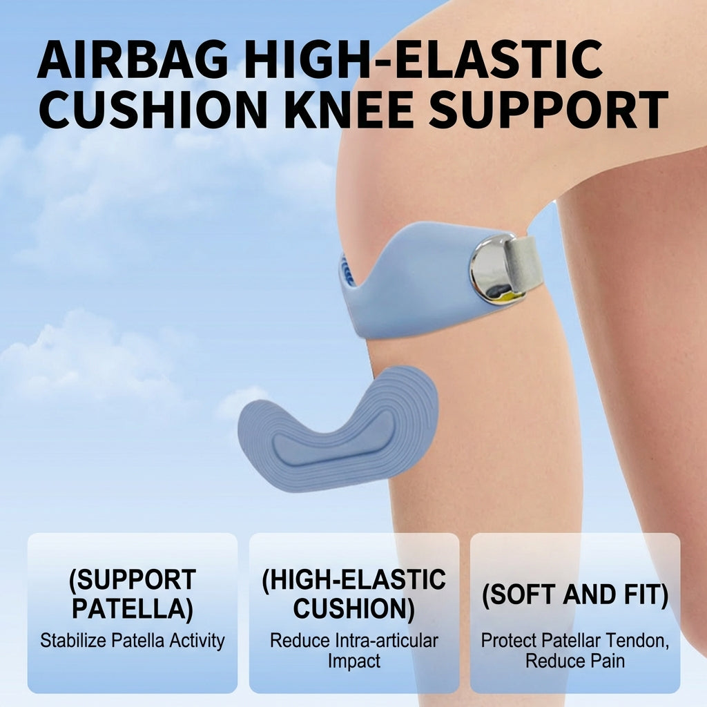 Silicone Patella Strap Knee Protector Meniscus Jump Rope Running 运动硅胶髌骨带