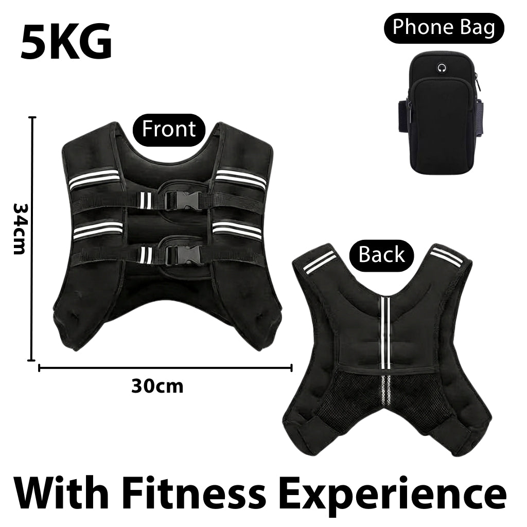 Weighted Vest Sport Running Weight Vest Workout Fitness Core Training Slimming Exercise负重背心