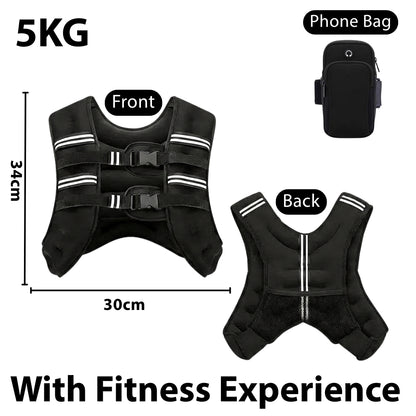 Weighted Vest Sport Running Weight Vest Workout Fitness Core Training 负重背心 | JOMO Singapore