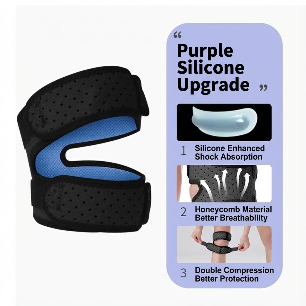 JOMO Patella Knee Support Brace Knee Guard Running Hiking Soccer Basketball Pain Relief 运动加压髌骨带