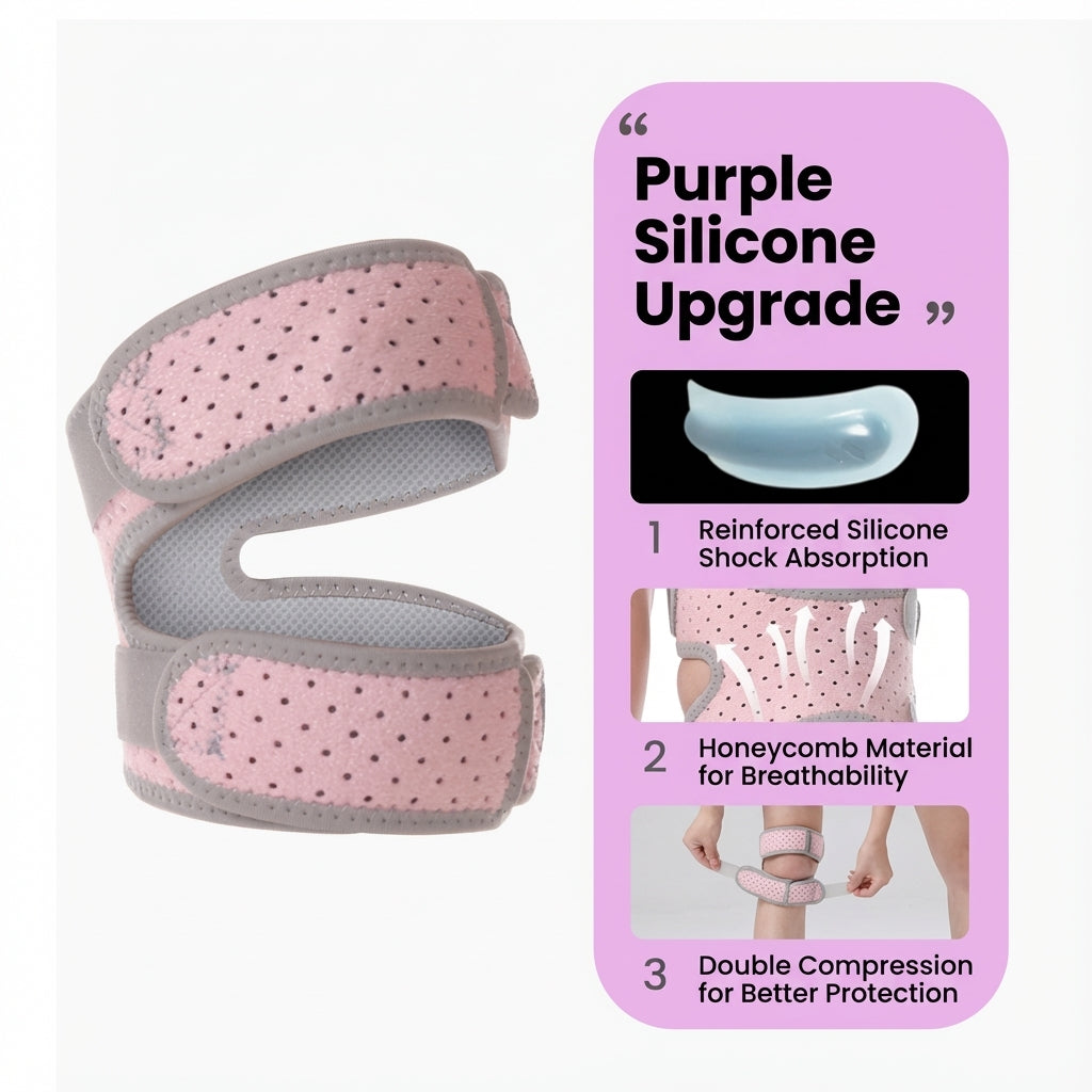 JOMO Patella Knee Support Brace Knee Guard Running Hiking Soccer Basketball Pain Relief 运动加压髌骨带