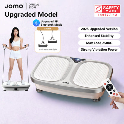 Vibration Machine Exercise Board Home Fitness Bluetooth Strong Vibration LCD Display 250kg Durable