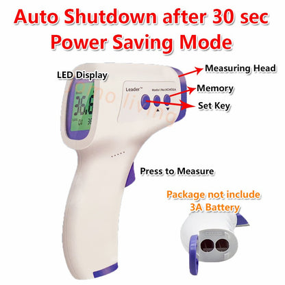 Medical Grade Non Contact Thermometer Infrared Forehead Home Thermometer Adult Child Milk Temperature | JOMO Singapore
