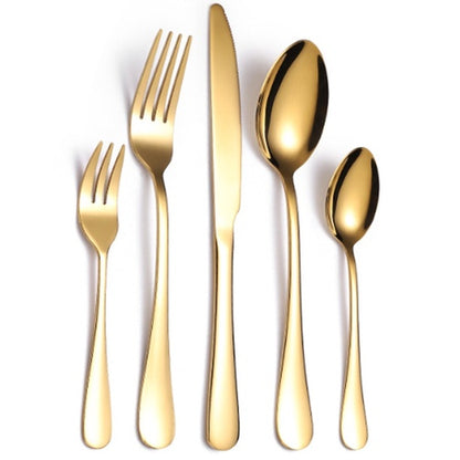 Stainless Steel Fork Spoon Multi-Color Cutlery Gift Set Utensils Set 24 pieces