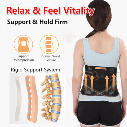 Spine Curve Ergonomic Design Waist Belt Support Pain Relief Back Posture Correction