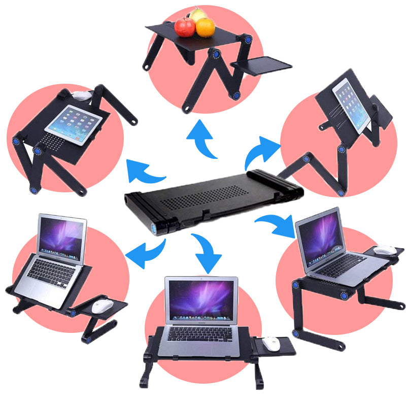 360 Rotation Adjustable Laptop Stand Laptop Table Laptop Rack Portable Bed Stand