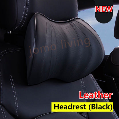 Memory Foam Waist Lumbar Neck Support Set Car Back Seat Cushion