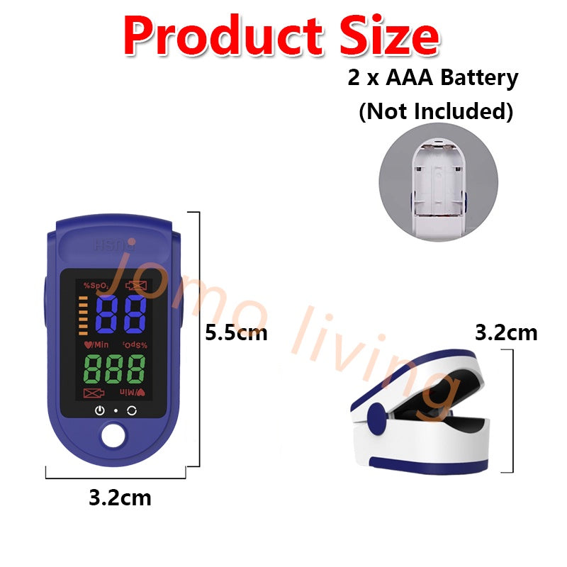 Fingertip Pulse & Blood Oxygen Oximeter Mini SpO2 PR Monitor Oxygen Saturation Meter Health Care Check