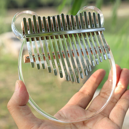 17 Keys Mahogany Kalimba 卡林巴 Beginners Portable Acoustic Acrylic Finger Piano