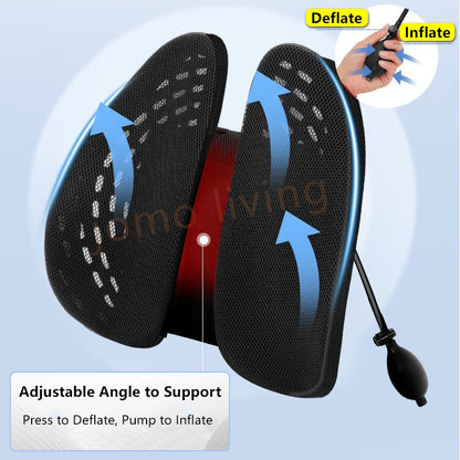 Adjustable Lumbar Spinal Back Support Ergonomic Car Seat Cushion