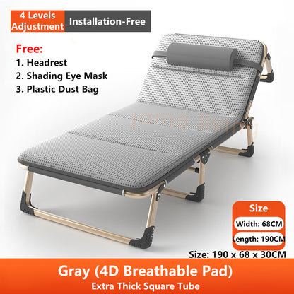 Japanese Portable Folding Bed Single Bed 75cm Wide Surface Lightweight Bed | JOMO Singapore
