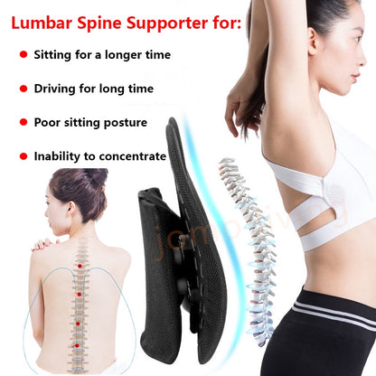 Adjustable Lumbar Spinal Back Support Ergonomic Car Seat Cushion