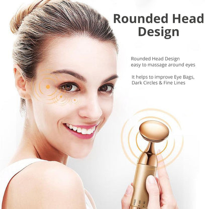 Electric Gold Facial Massager Essence Absorption Vibrator Facial Firming Beauty Device