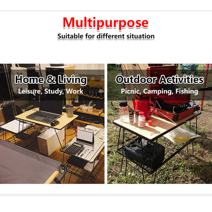 Foldable Multipurpose Rack Stacking Table Camping Table Folding Table