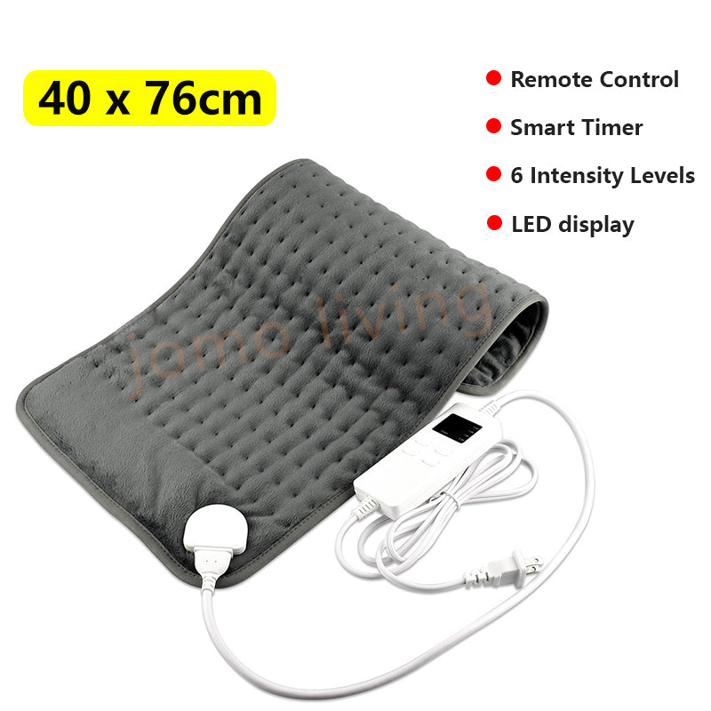 JOMO Electric Heating Pad Back Pain Massage Machine Washable Heat In 30 Sec