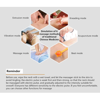 3D Smart Neck Massager Back Massager Cervical Massage 6 Methods Shoulder