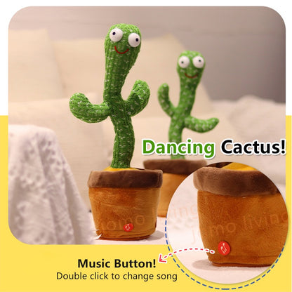 Dancing Singing Cactus with 120 Songs Plush Toy Talk Kaktus Plush Toys