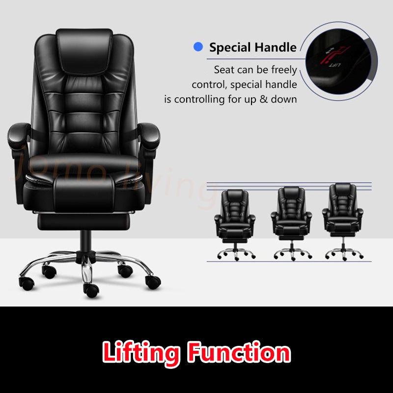 European Office Massage Cushion Chair Headrest Footrest Boss Home Cushion Seat Study Working Chair