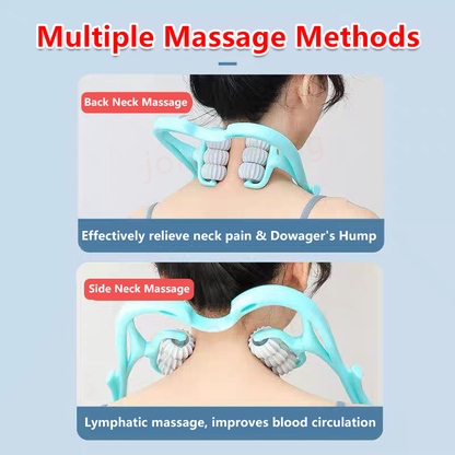 Cervical Spine Massager Handheld Massager Neck Massage Roller Pain Relief Neck Pain