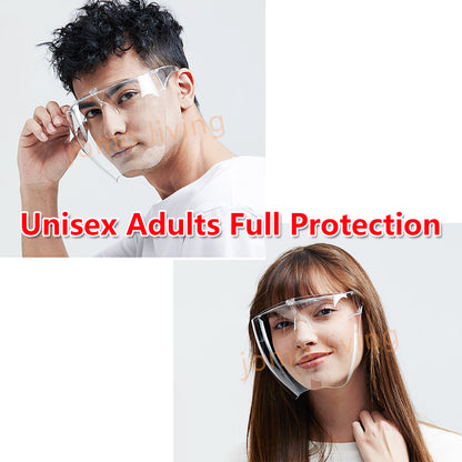 Full Face Protection Shield Mask Acrylic Protective full face Transparent Anti Fogging Windproof Antibacteria | JOMO Singapore
