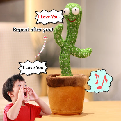 Dancing Singing Cactus with 120 Songs Plush Toy Talk Kaktus Plush Toys