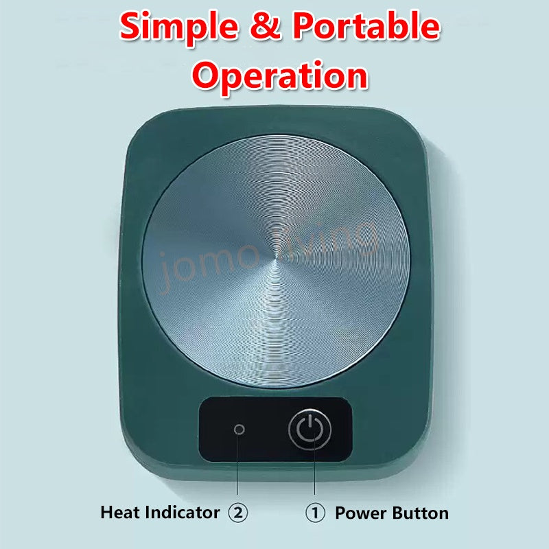 Thermostatic Smart Coaster Cup Heating Insulation 55 Degree Warm Cup Gift Idea