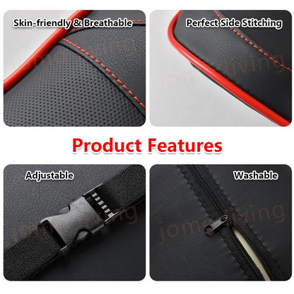 Memory Foam Waist Lumbar Neck Support Set Car Back Seat Cushion