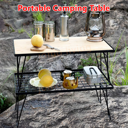 Foldable Multipurpose Rack Stacking Table Camping Table Folding Table