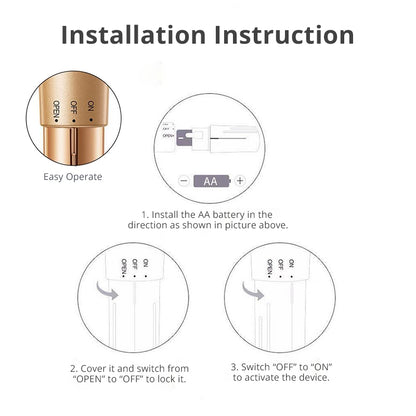 Electric Gold Facial Massager Essence Absorption Vibrator Facial Firming Beauty Device