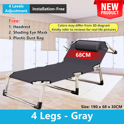 Japanese Portable Folding Bed Single Bed 75cm Wide Surface Lightweight Bed | JOMO Singapore