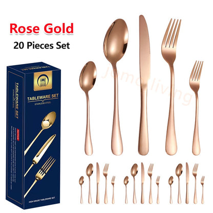 Stainless Steel 24 pcs Utensils Set Cutlery Gift Set Gift Idea