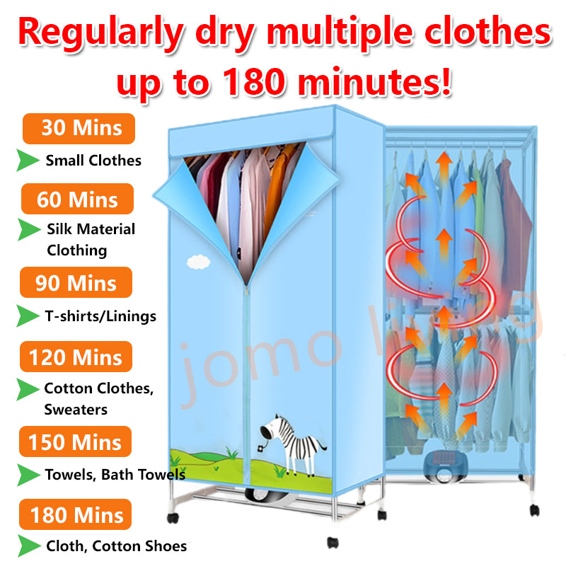 Clothes Drying Machine Household Dry Clothes Quick-Drying 360 Convection Heating High Speed Drying 6 Level of Heat