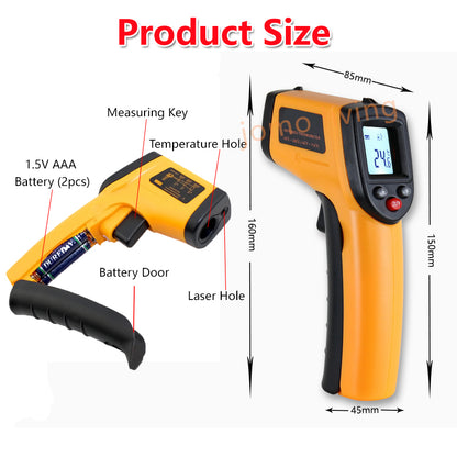 High Accuracy Industrial Infrared Food Thermometer Kitchen Cooking Baking Thermometer