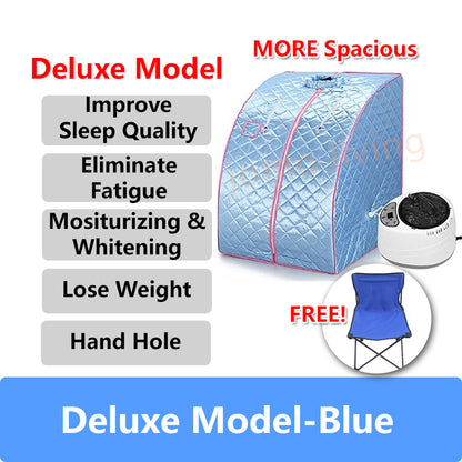 Portable Sauna Steamer Personal Home Spa Steam Sauna Therapy