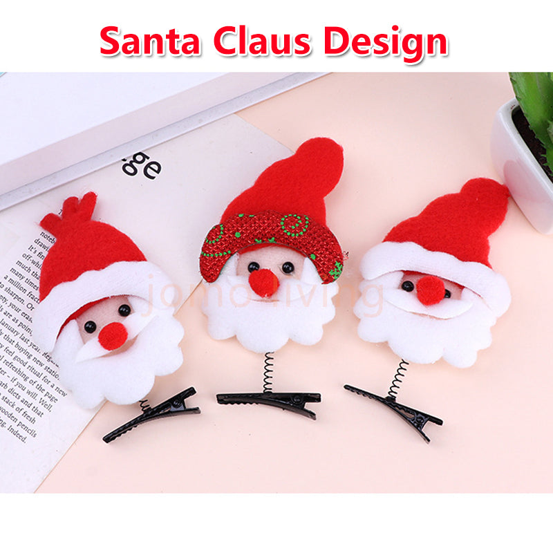 Christmas Theme Santa Claus Hair Clip Girl's Hair Accessories Vday gift present