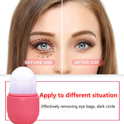 Ice Rollers Silicone Massager Face Relaxation Skin Care Ice Face Massager Tool