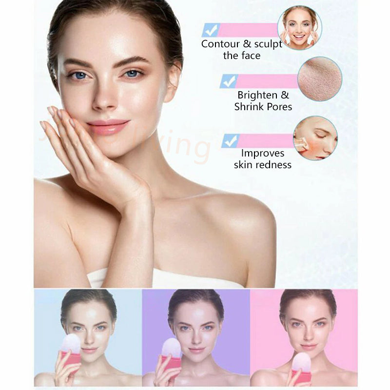 Ice Rollers Silicone Massager Face Relaxation Skin Care Ice Face Massager Skin Care Beauty Tool