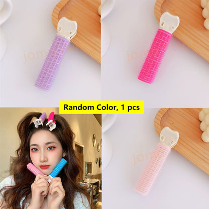 Korean Bangs Hairstyle Clip Lazy Curl Styling Volumizing Clip Curler