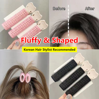 Korean Bangs Hairstyle Clip Lazy Curl Styling Volumizing Clip Curler