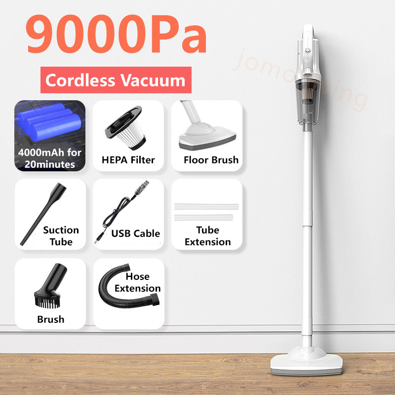 12000pa 120W White Cordless Vacuum Cleaner Powerful Suction Mini Light Portable Vacuum Bag