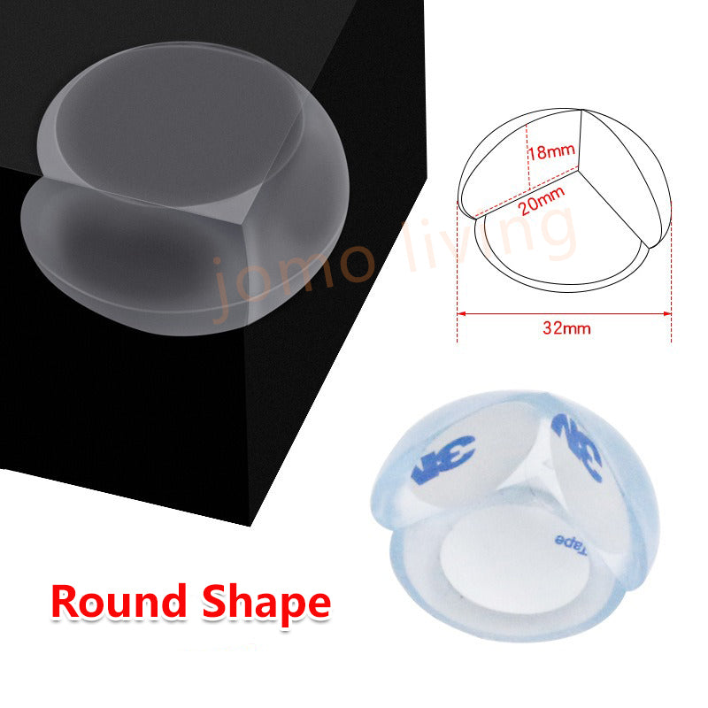 4pcs Transparent Round Baby Proofing Corner Guards